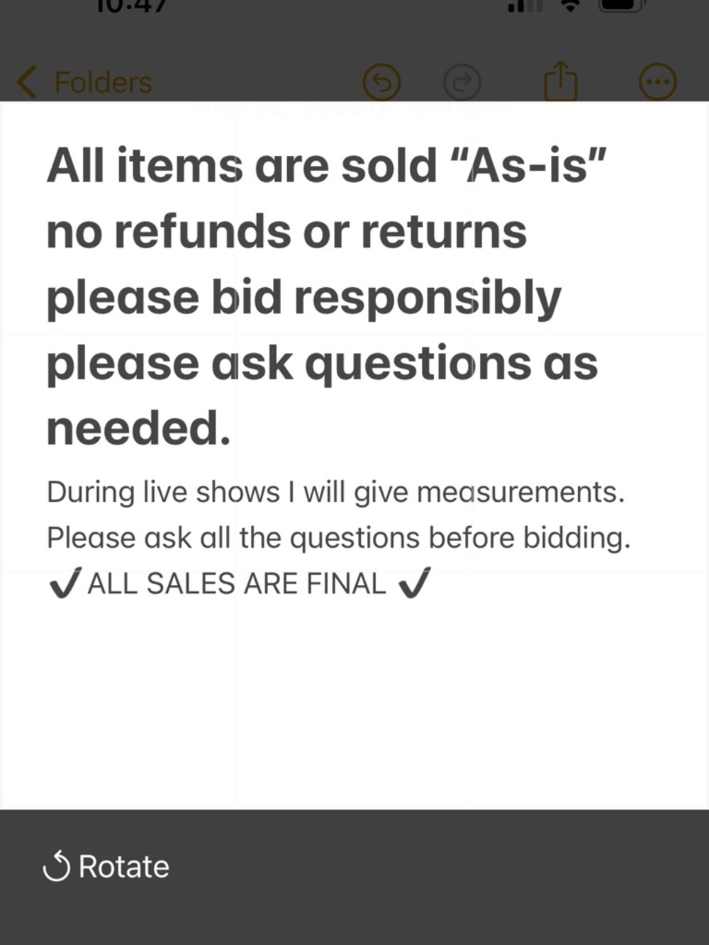 Women’s unlisted items - Picture 2 of 2